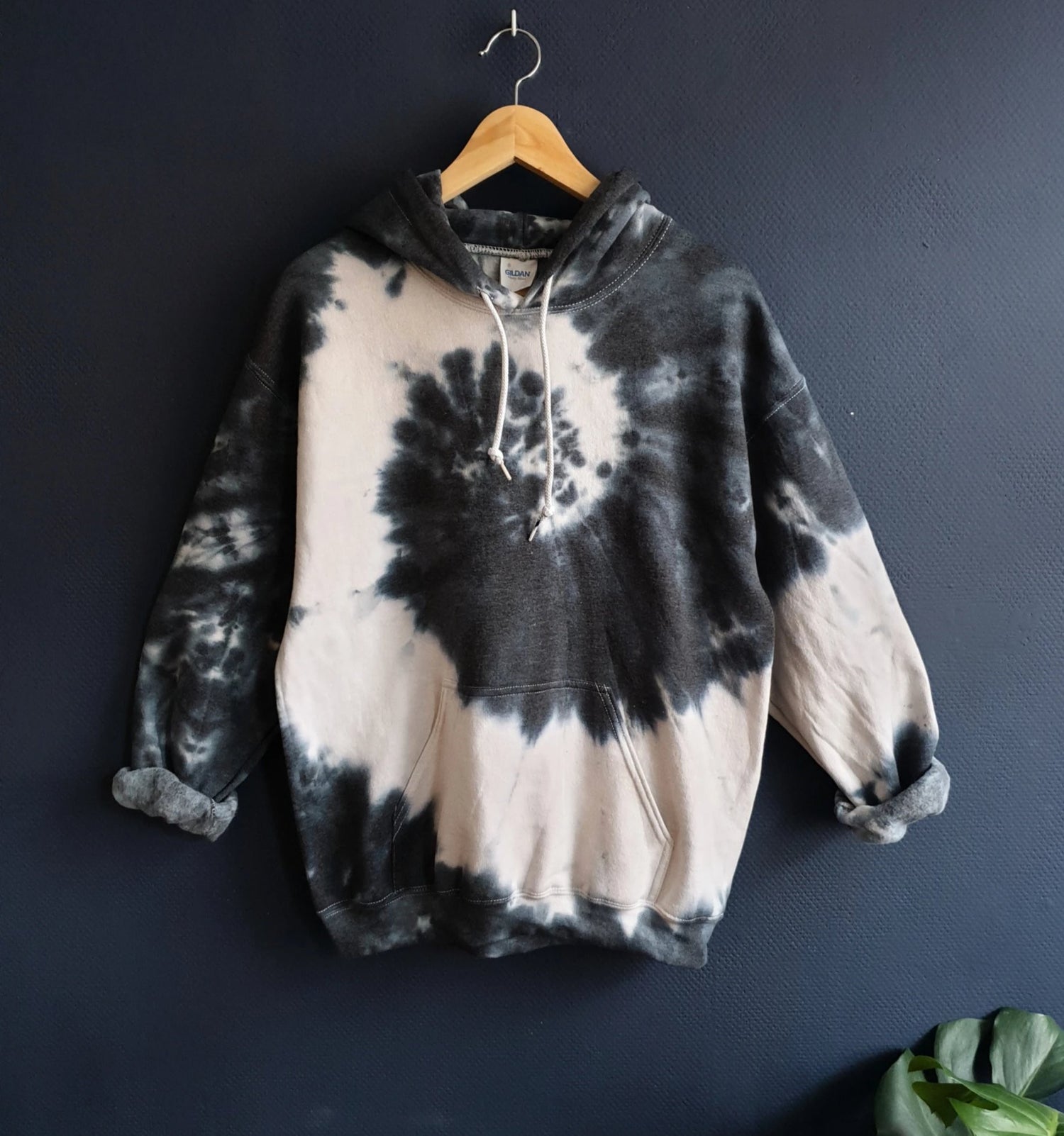 Dark Gray Tie-Dye Hoodie -  Spacy Shirts