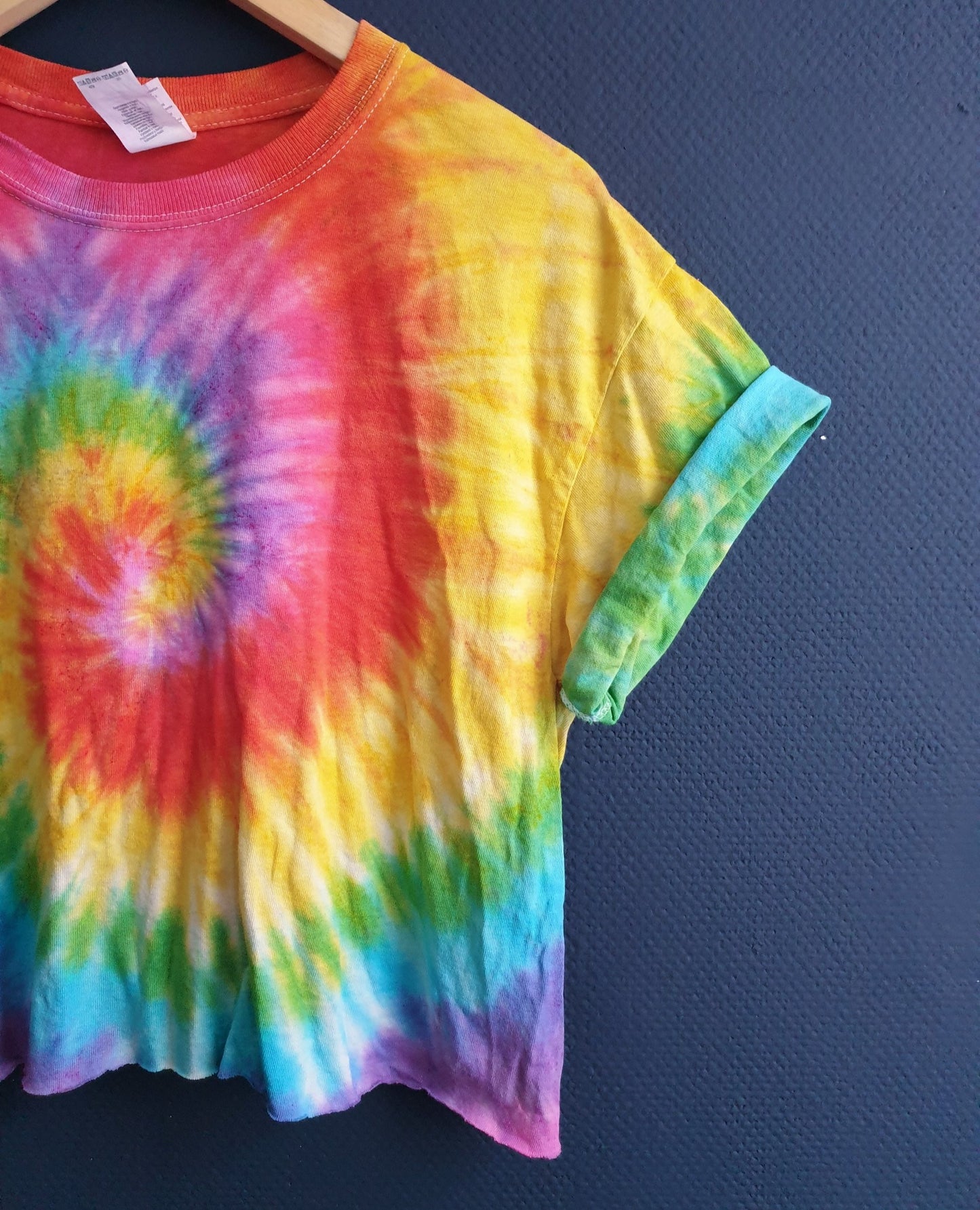 Colorful Tie-Dye Crop Top - Spacy Shirts
