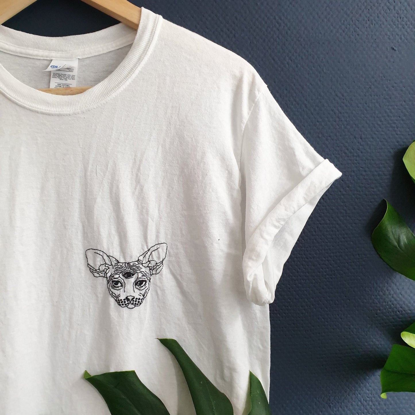 Hand Embroidered Magic Cat Shirt -  Spacy Shirts