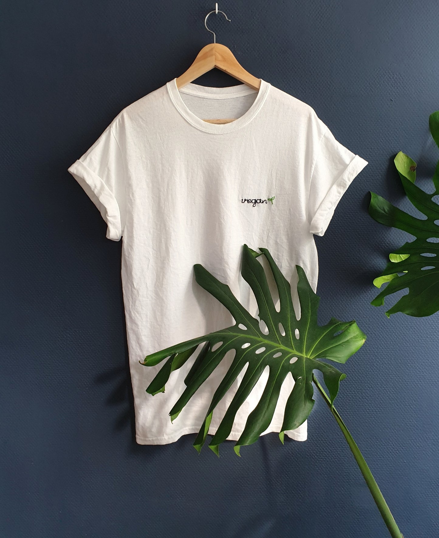 Hand Embroidered Vegan Shirt - Spacy Shirts