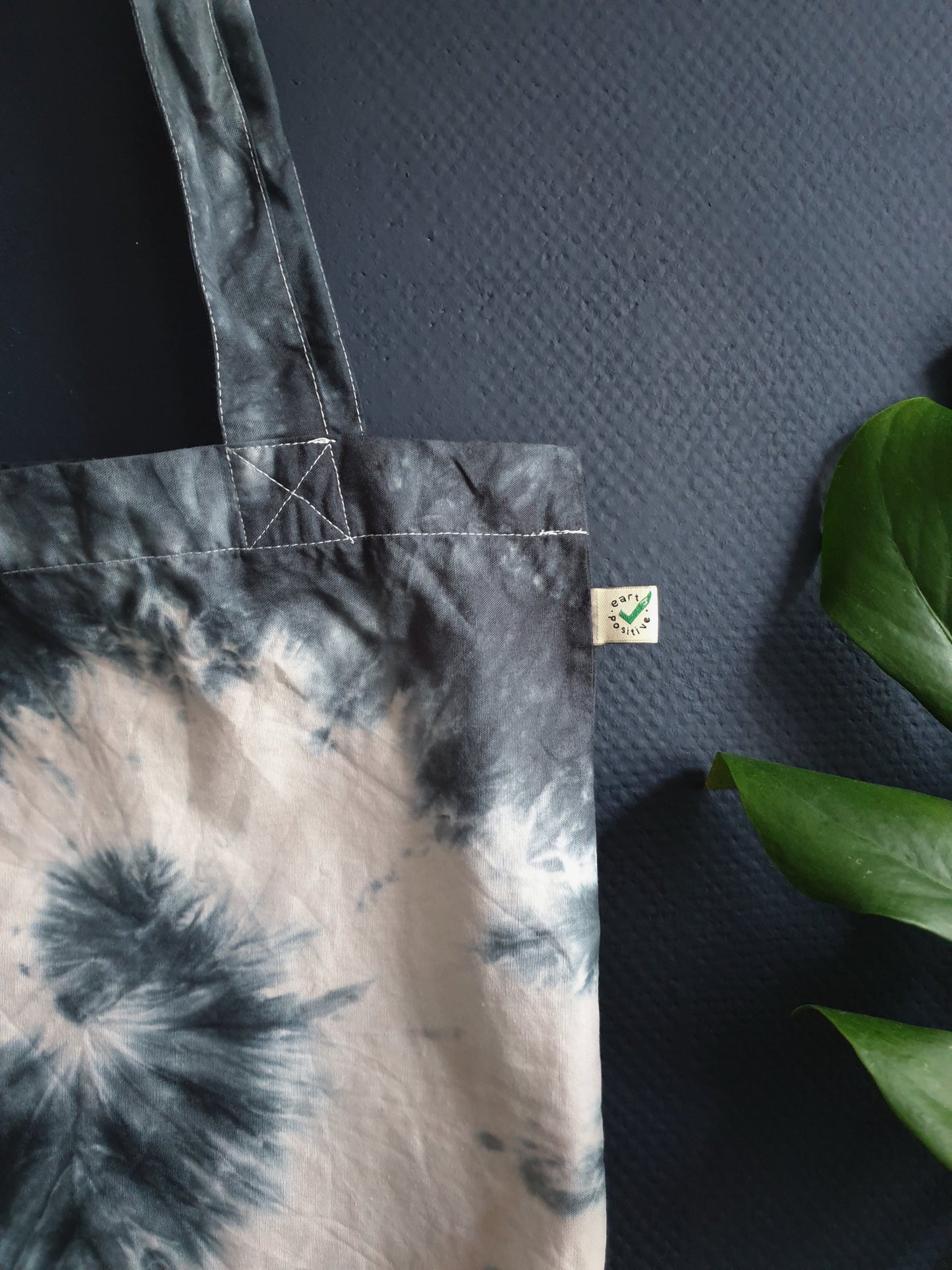 Dark Gray Tie-Dye Jute Bag - Spacy Shirts
