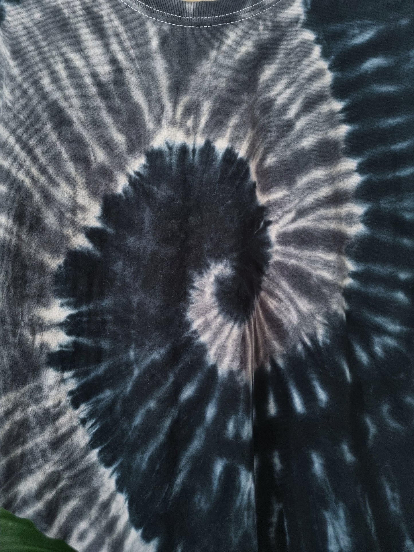 Hand Designed Black Gray Tie-Dye Shirt