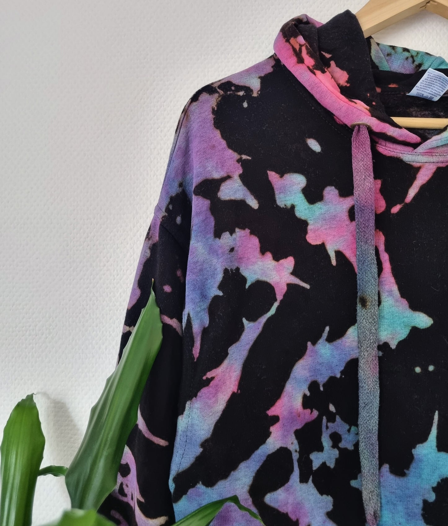 Hand Designed Reverse Galaxy Tie-Dye Hoodie