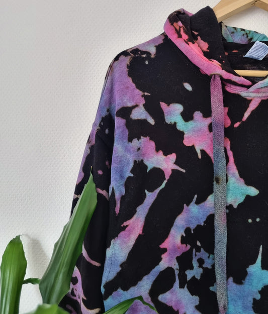 Hand Designed Reverse Galaxy Tie-Dye Hoodie