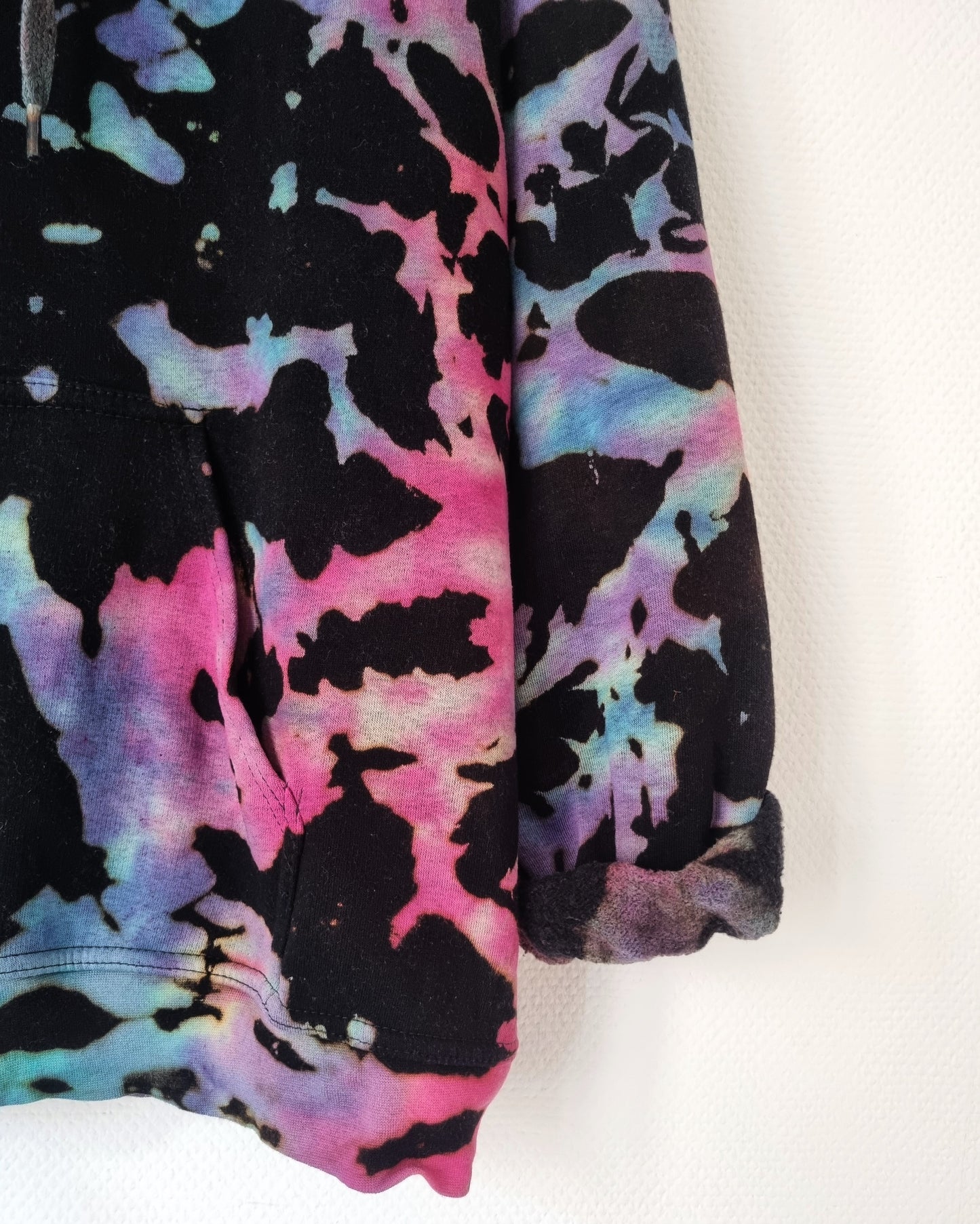 Hand Designed Reverse Galaxy Tie-Dye Hoodie
