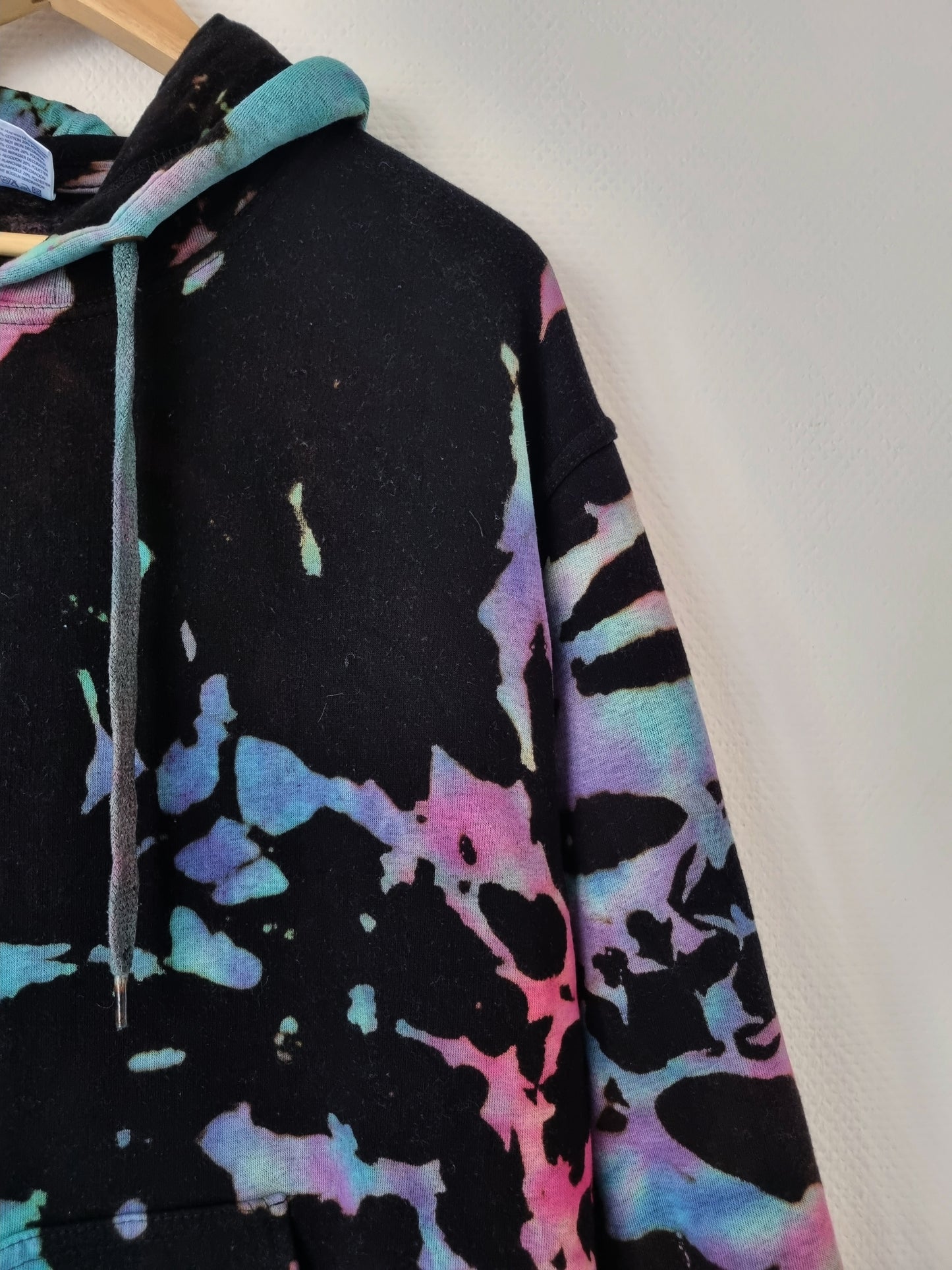 Hand Designed Reverse Galaxy Tie-Dye Hoodie