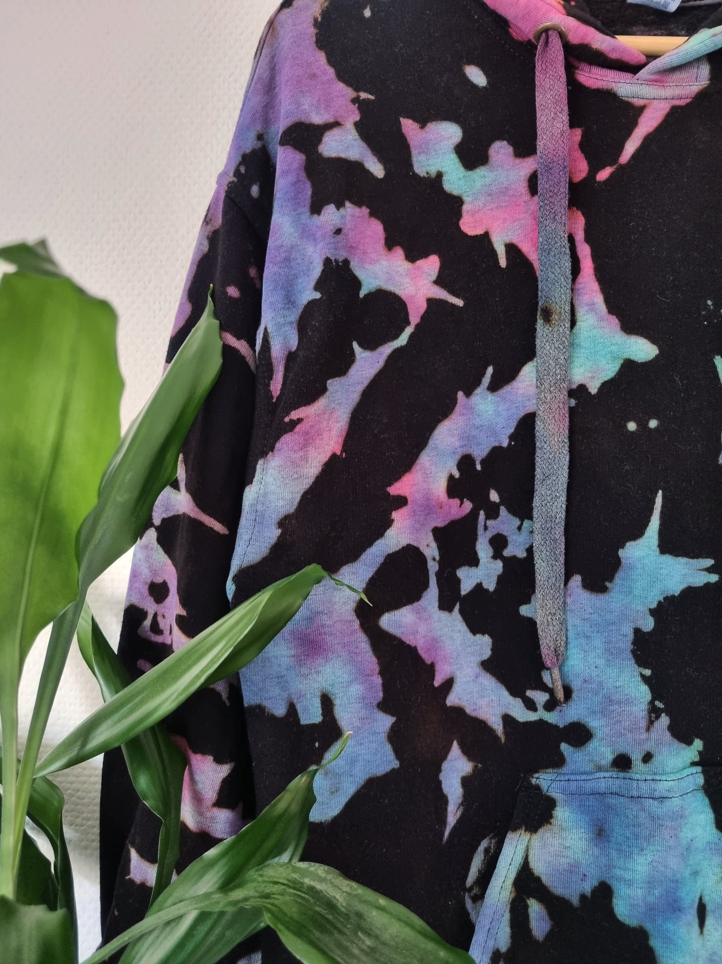 Hand Designed Reverse Galaxy Tie-Dye Hoodie