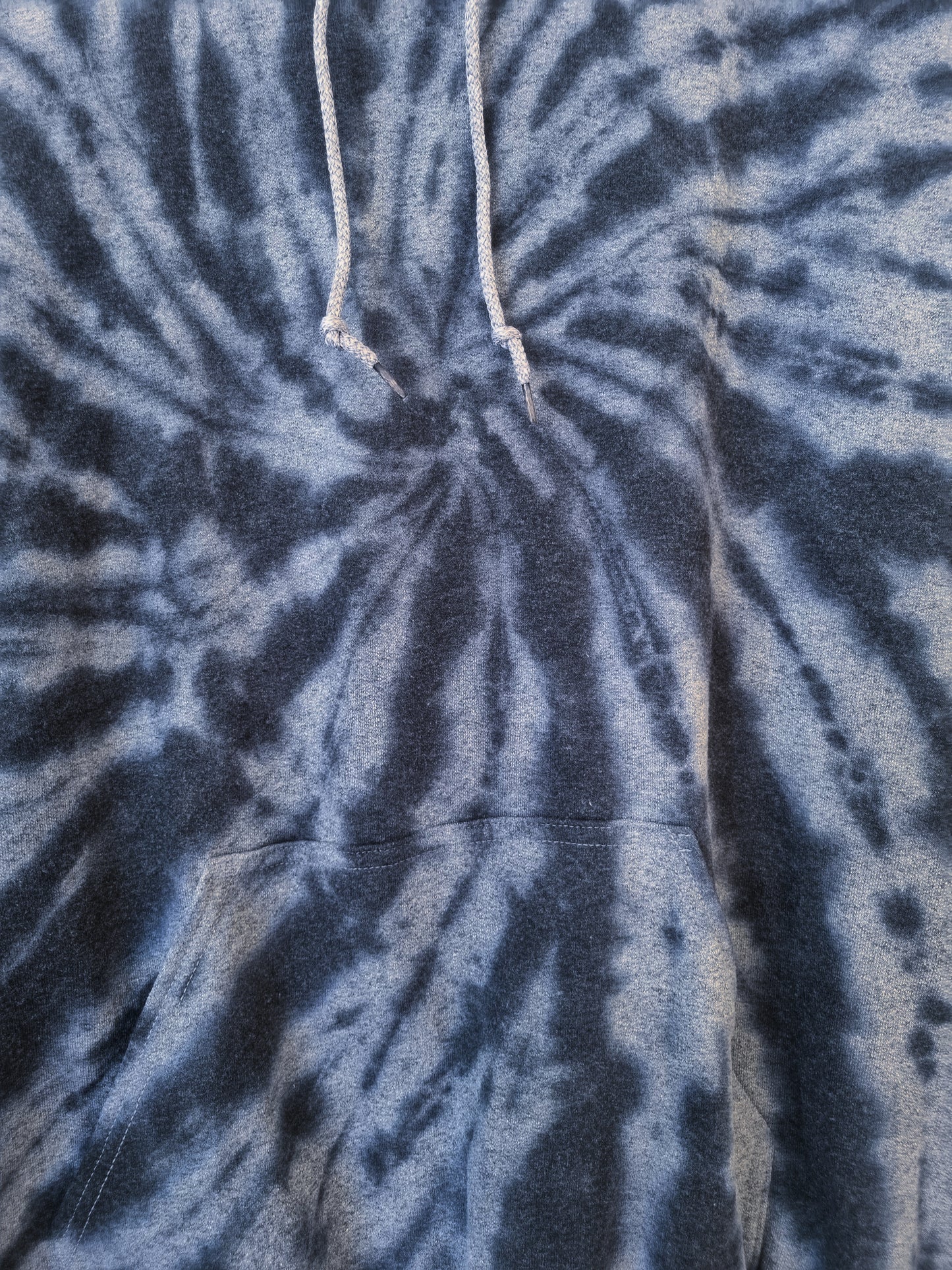 Hand Designed Darkness Spiral Tie-Dye Hoodie
