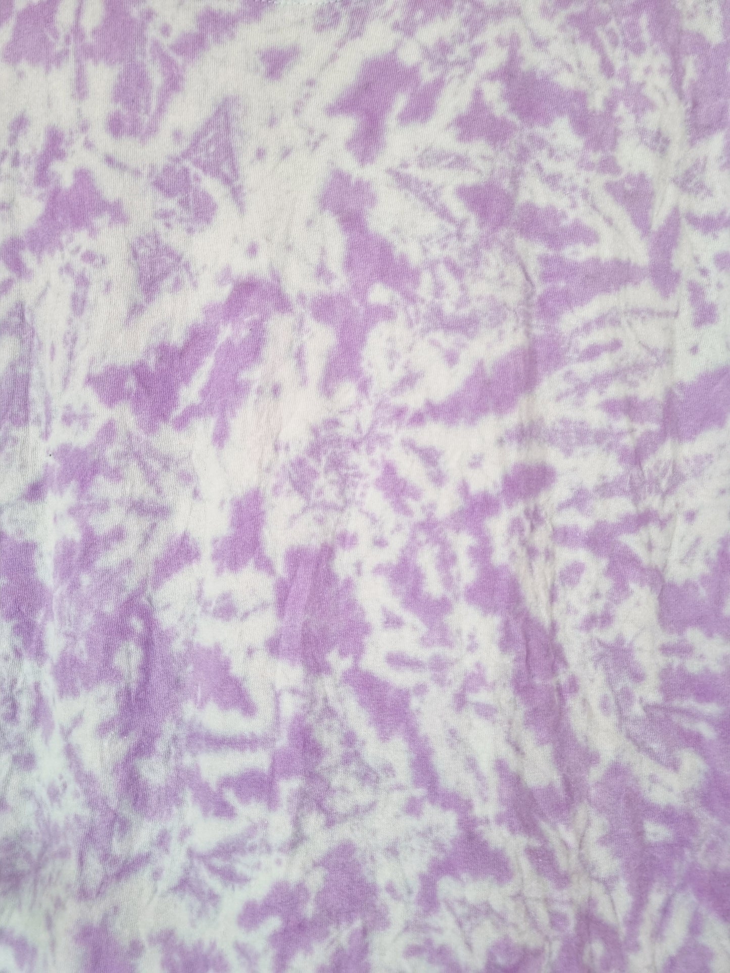 Hand Designed Pastel Purple Galaxy Tie-Dye Crop Top