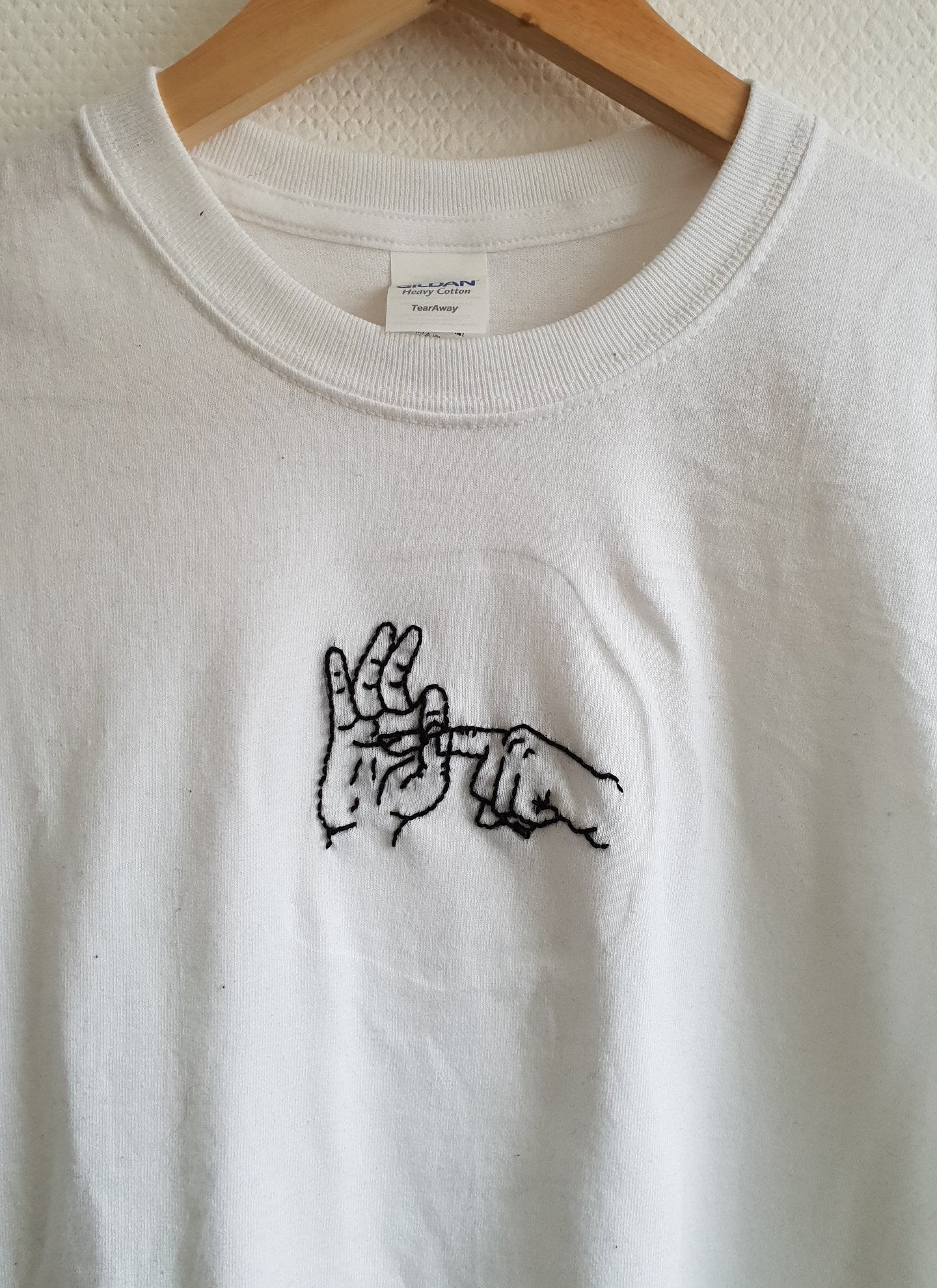 Hand Embroidered Hands Shirt -  Spacy Shirts