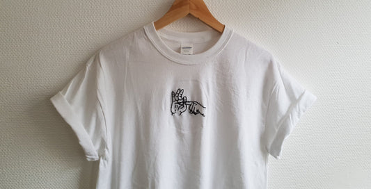 Hand Embroidered Hands Shirt - Spacy Shirts
