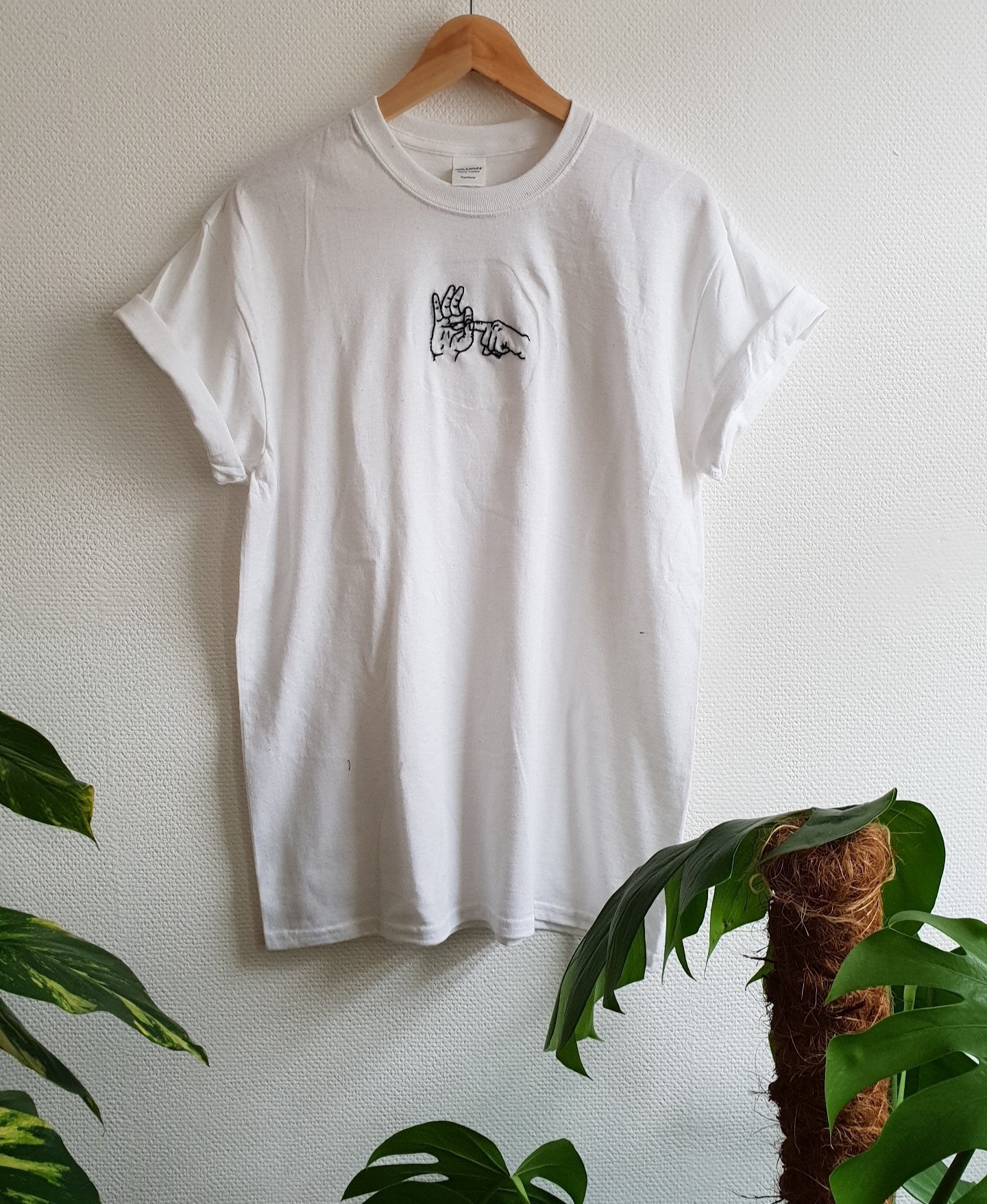 Hand Embroidered Hands Shirt -  Spacy Shirts