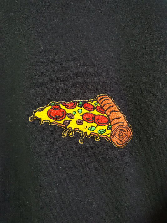 Cozy Pizza Patch Sweater - Spacy Shirts