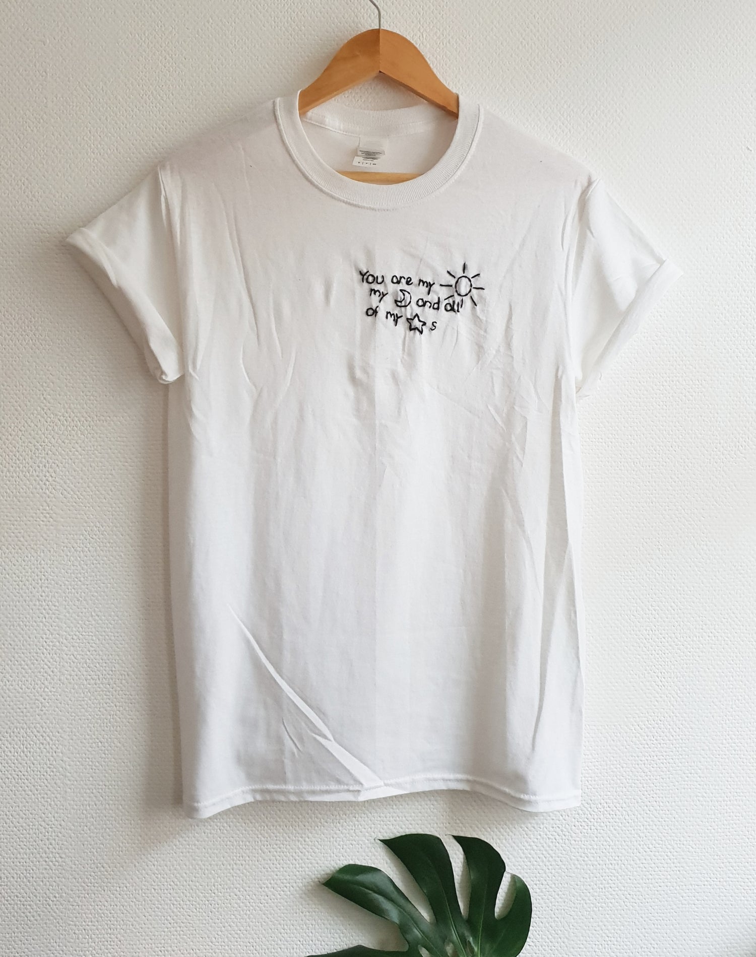 Hand Embroidered Sun, Moon, Stars Shirt -  Spacy Shirts