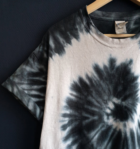Dark Gray Tie-Dye Spiral Shirt