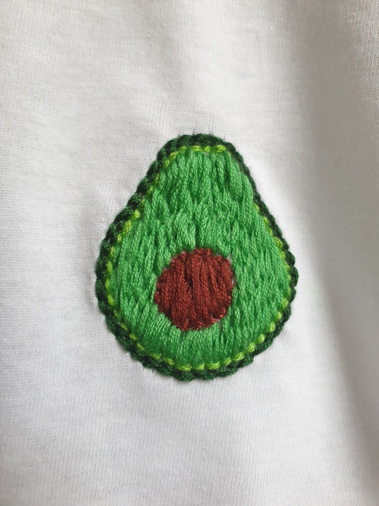 Hand Embroidered Avocado Shirt -  Spacy Shirts