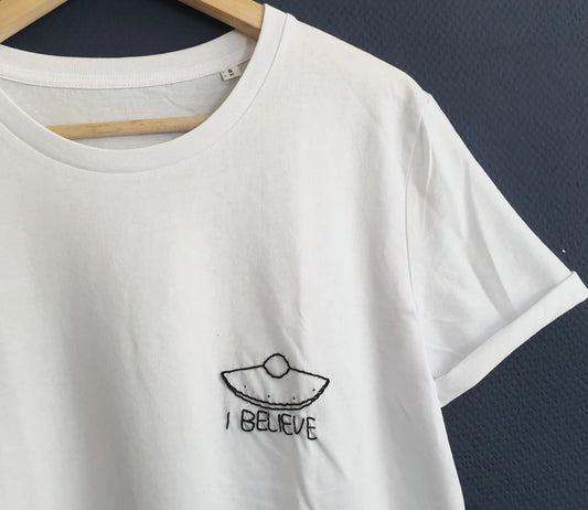 Hand Embroidered UFO Shirt - Spacy Shirts