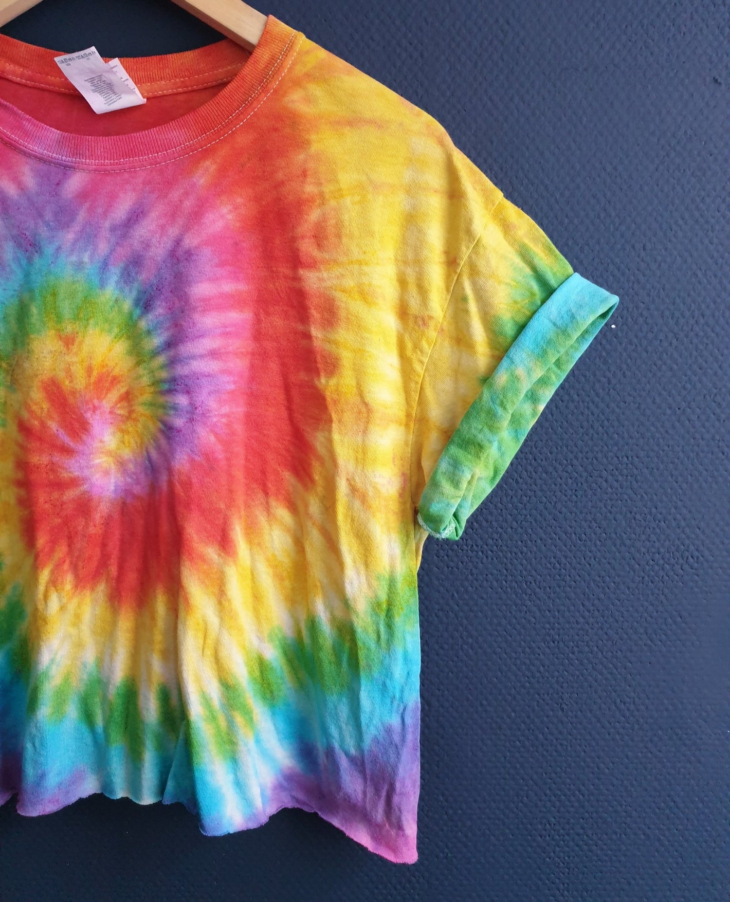 Colorful Tie-Dye Crop Top -  Spacy Shirts