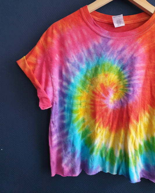 Colorful Tie-Dye Crop Top -  Spacy Shirts