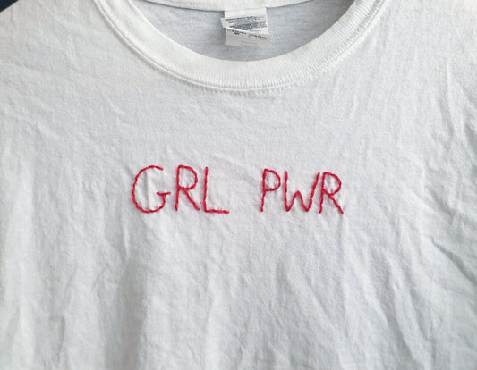 Hand Embroidered Feminism Shirt - Spacy Shirts