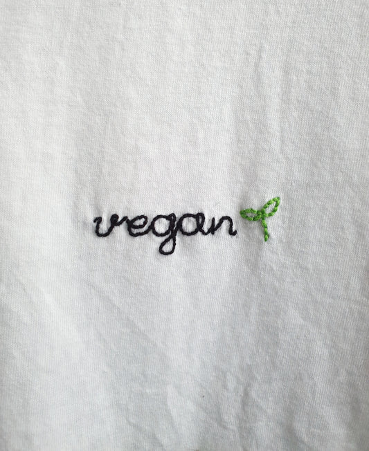 Hand Embroidered Vegan Shirt -  Spacy Shirts