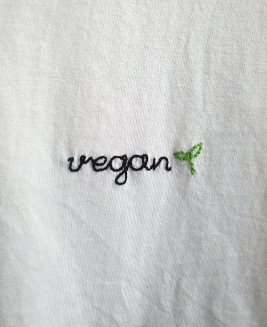 Hand Embroidered Vegan Shirt - Spacy Shirts