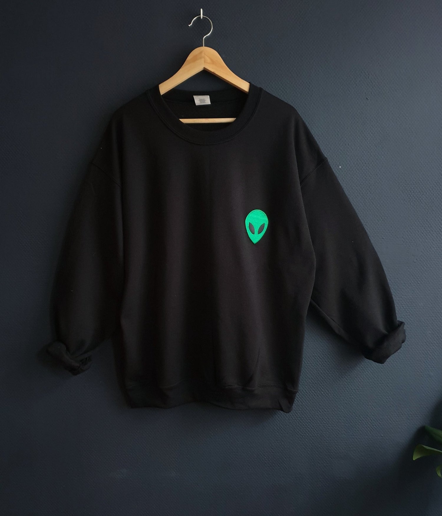 Cozy Alien Patch Sweater -  Spacy Shirts