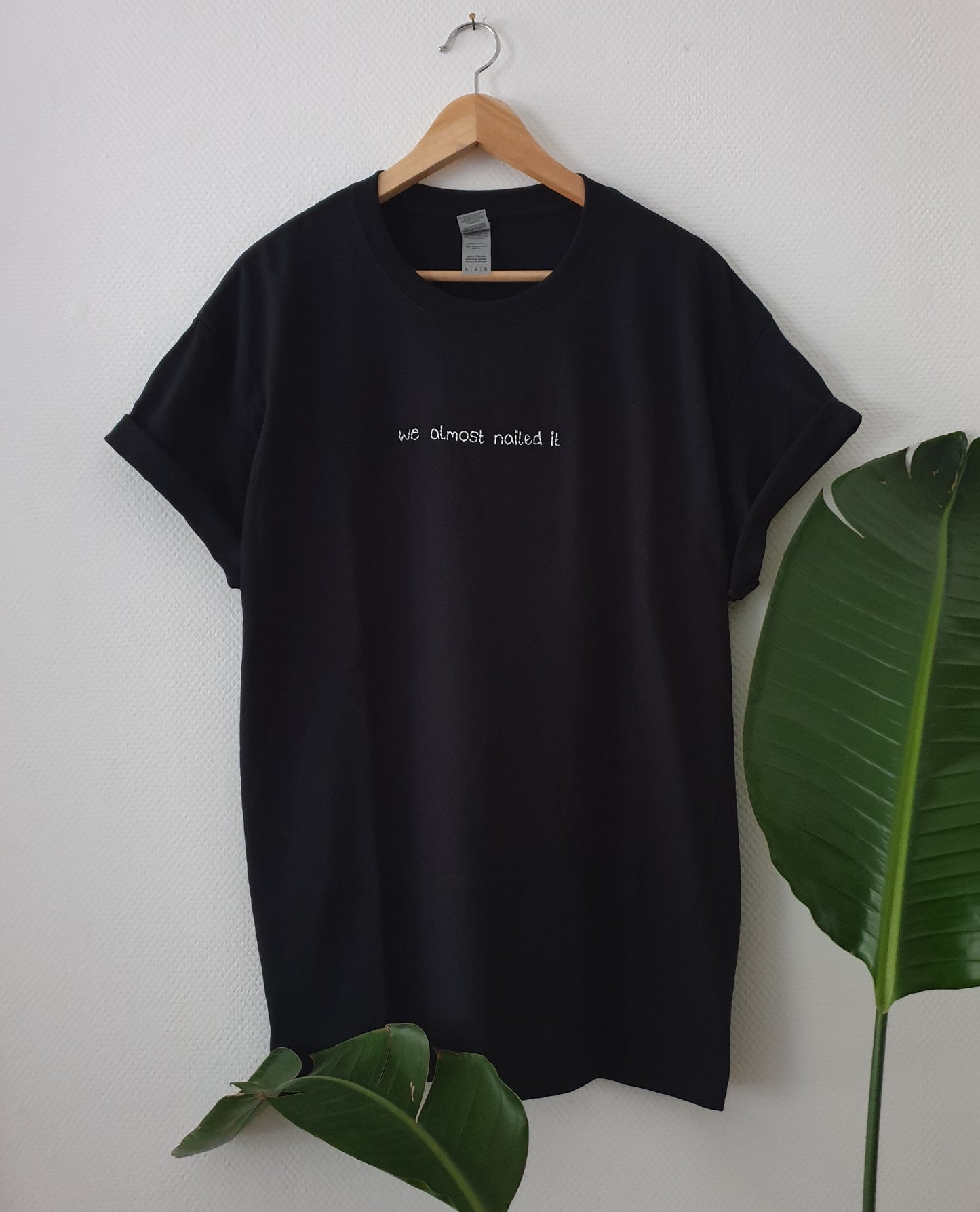 Hand Embroidered Text Shirt