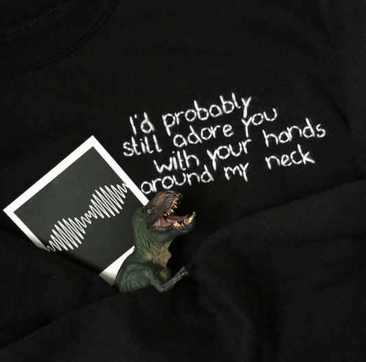 Hand Embroidered Arctic Monkeys Sweater