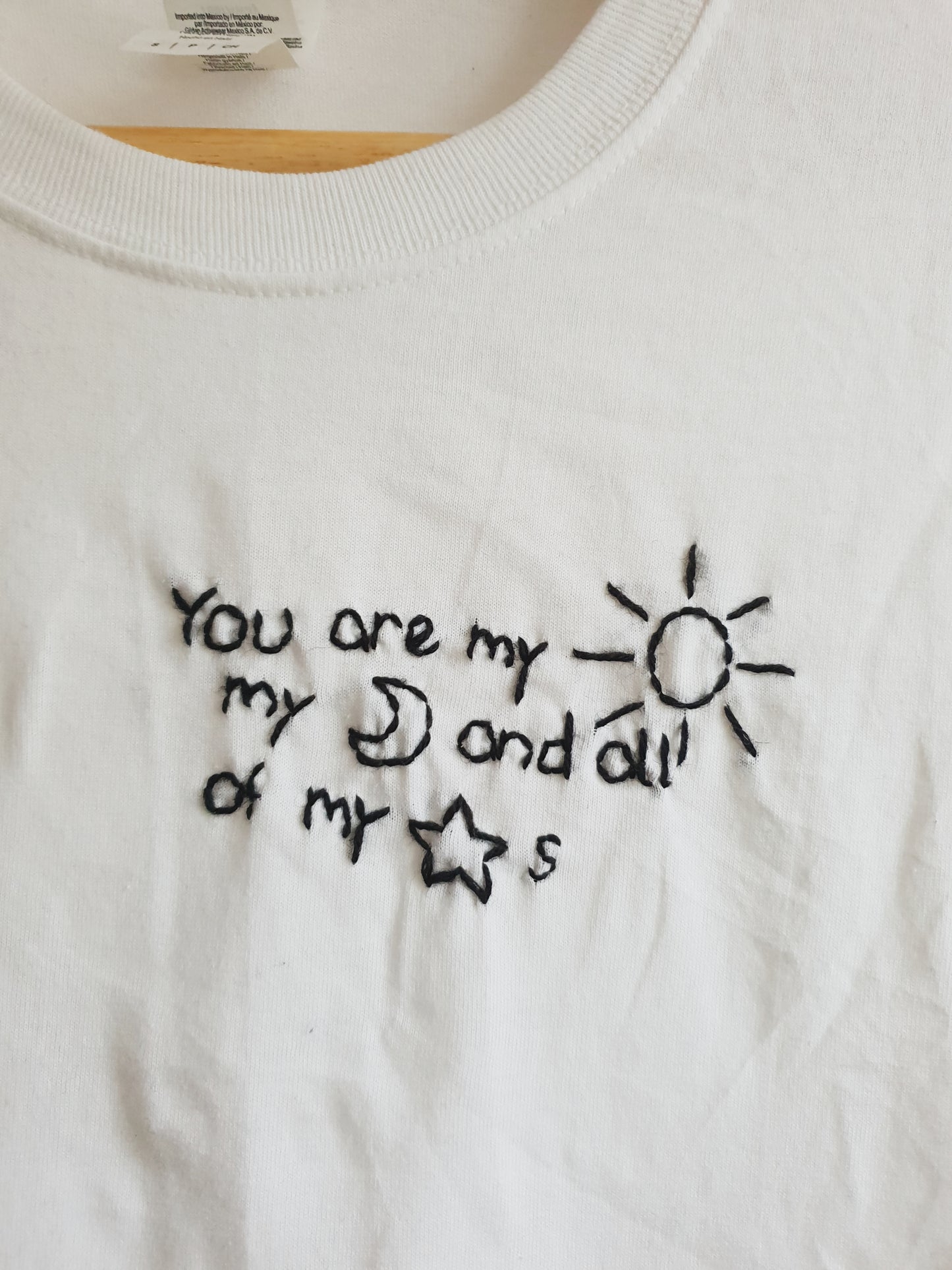 Hand Embroidered Sun, Moon, Stars Shirt -  Spacy Shirts