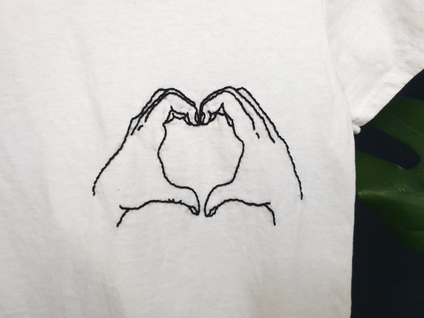 Hand Embroidered Heart Shirt -  Spacy Shirts