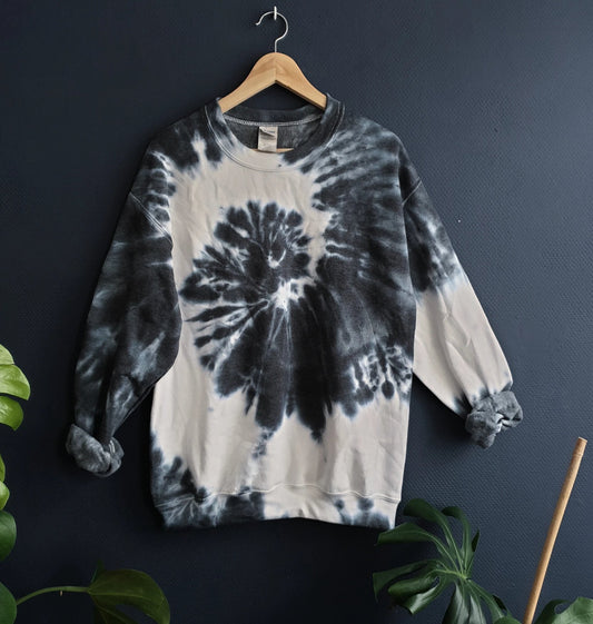 Dark Gray Tie-Dye Sweatshirt - Spacy Shirts