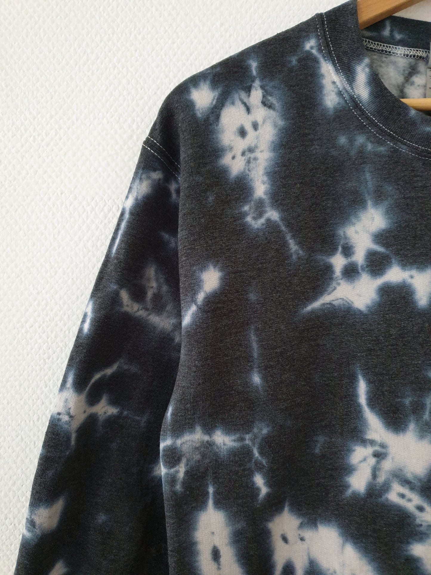 Dark Gray Galaxy Tie-Dye Sweatshirt