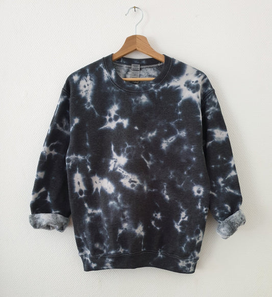 Dark Gray Galaxy Tie-Dye Sweatshirt