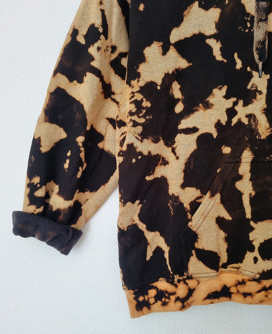 Hand Designed Bleach Galaxy Tie-Dye Hoodie