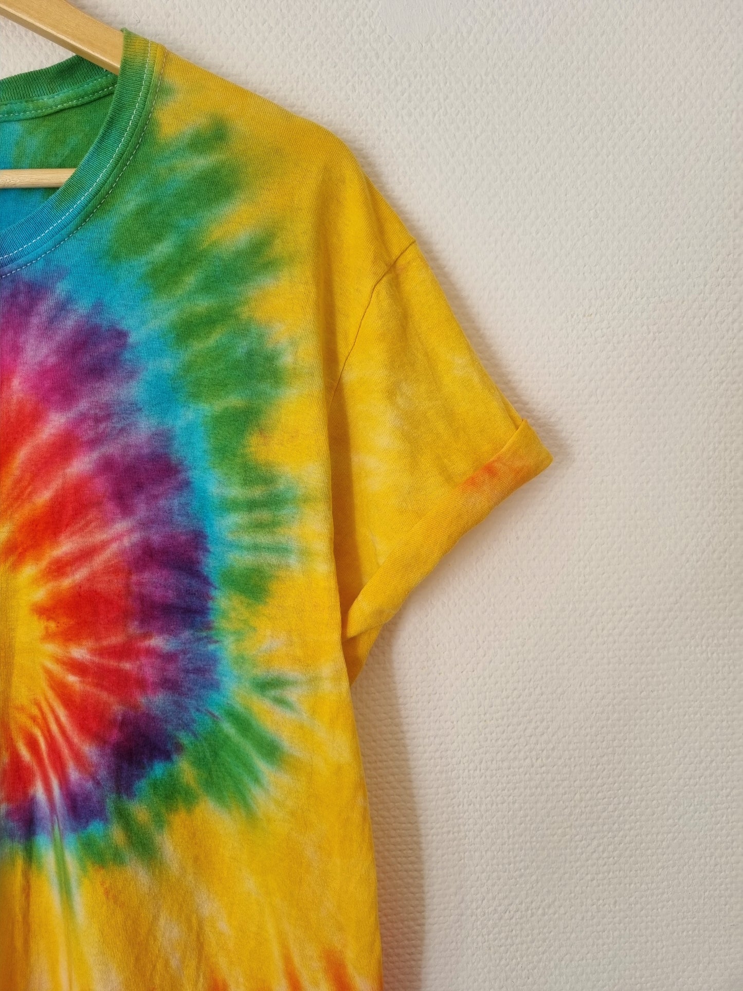 Hand Designed Rainbow Tie-Dye Shirt