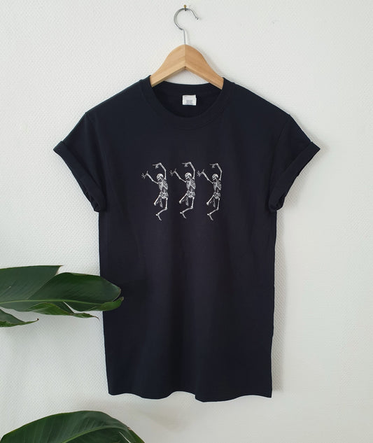 Hand Designed Spooky Scary Skeleton Shirt