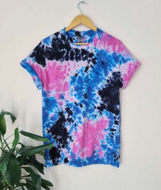 Hand Designed Dark Galaxy Tie-Dye Shirt