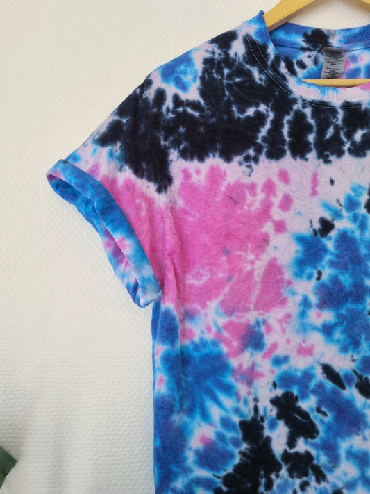 Hand Designed Dark Galaxy Tie-Dye Shirt