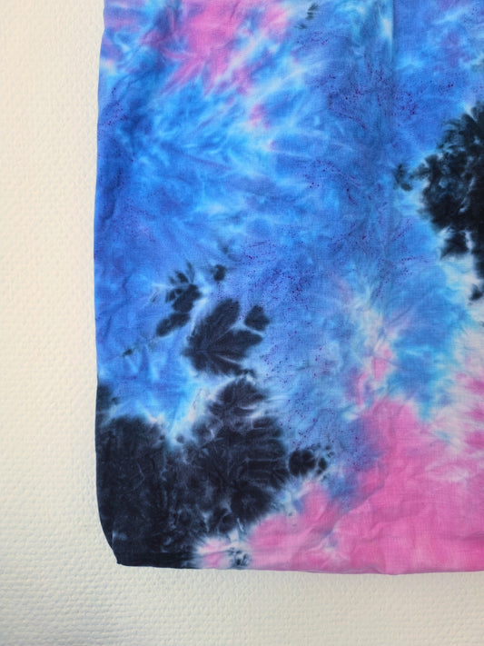 Organic Hand Designed Dark Galaxy Tie-Dye Tote Bag