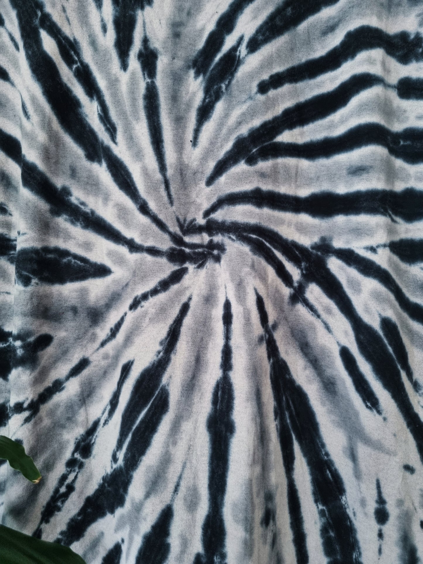 Hand Designed Black Gray Swirl Tie-Dye Shirt