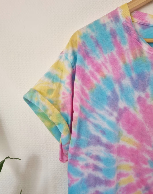 Hand Designed Pastel Tie-Dye Shirt