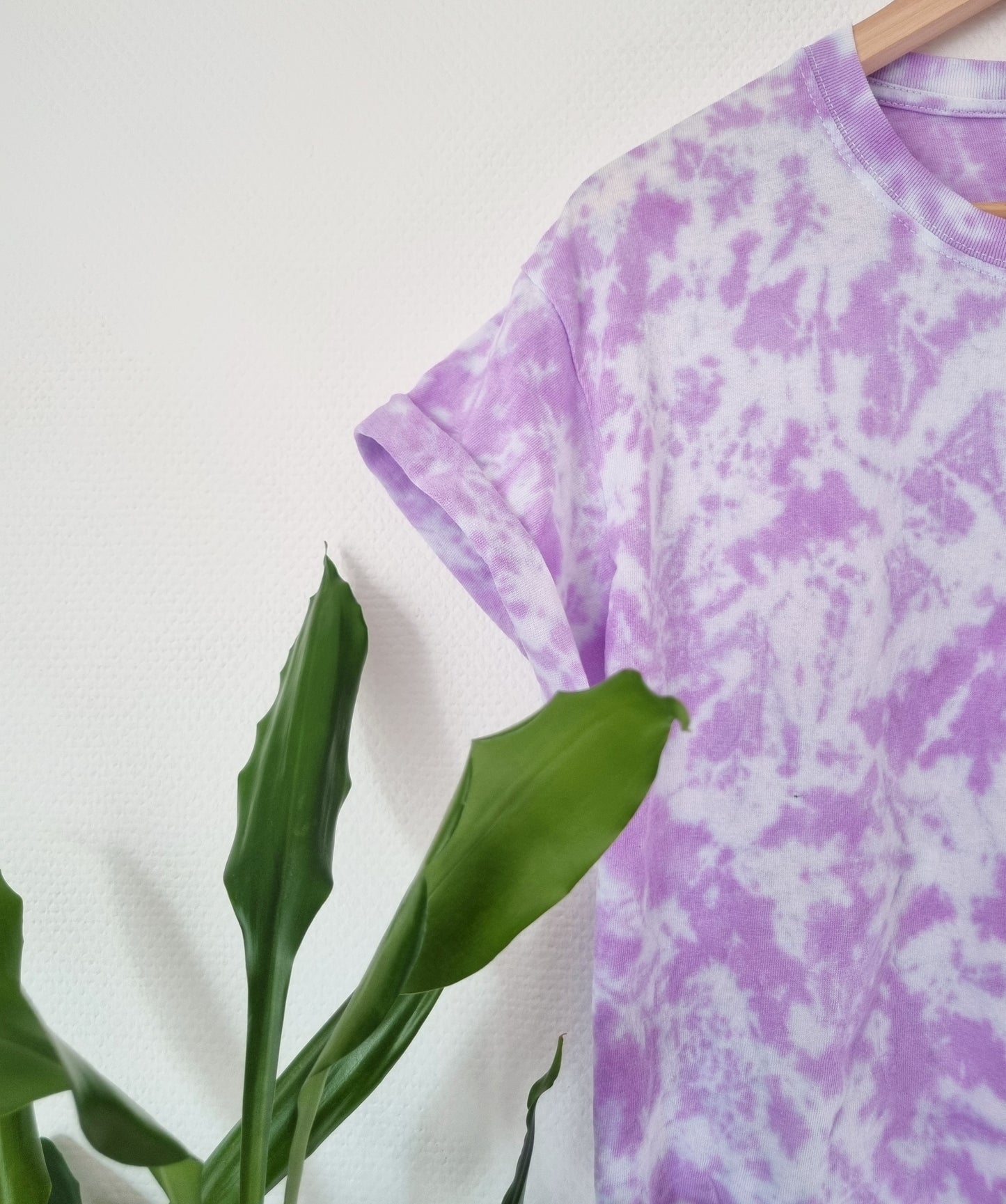 Hand Designed Pastel Purple Galaxy Tie-Dye Shirt