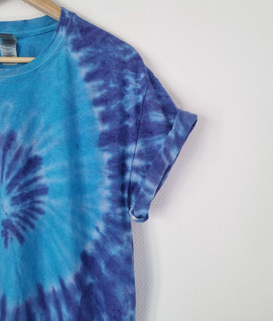 Hand Designed Blue Ocean Tie-Dye Shirt