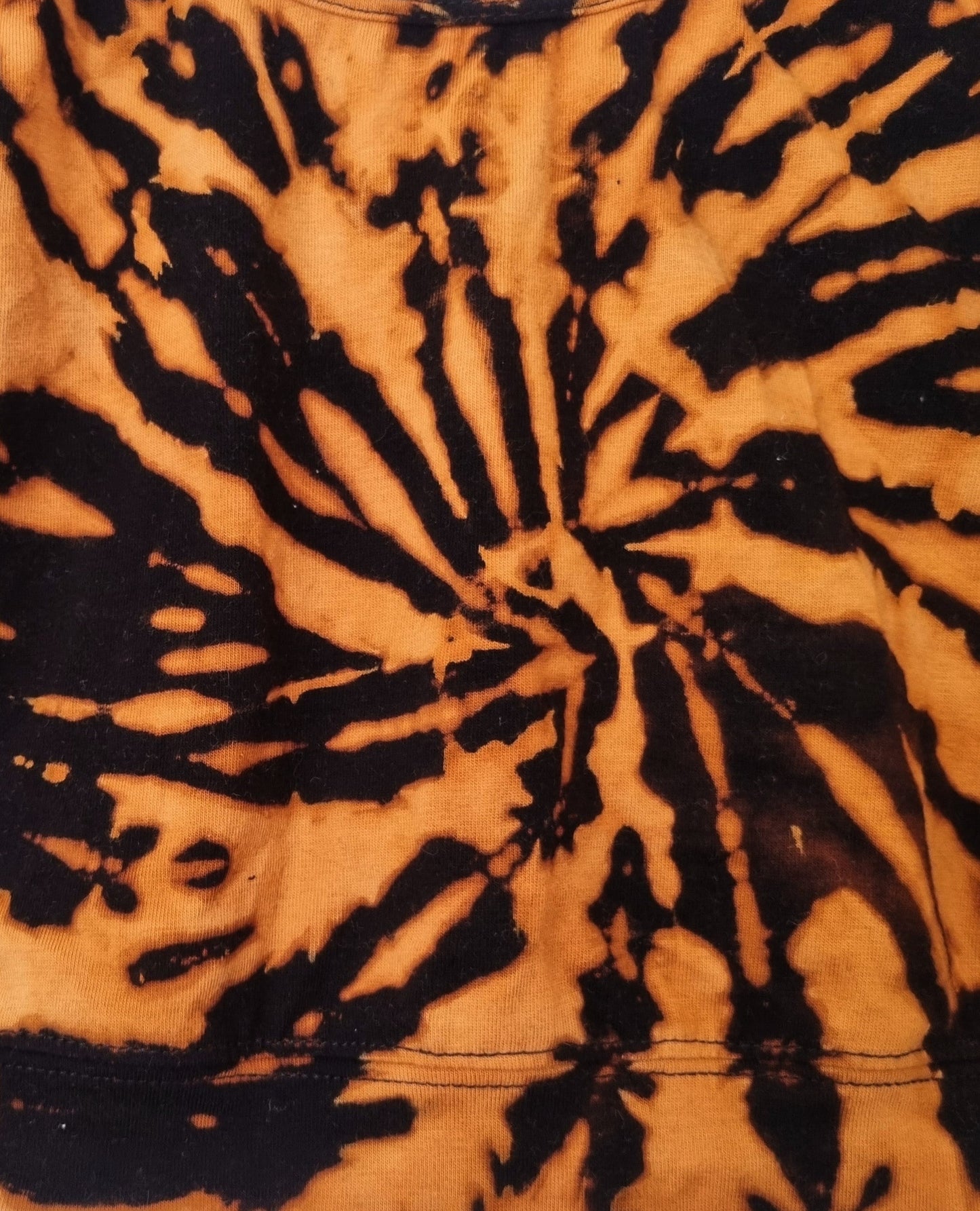 Build Your Hand Designed Fitted Bleach Tie-Dye Crop Top