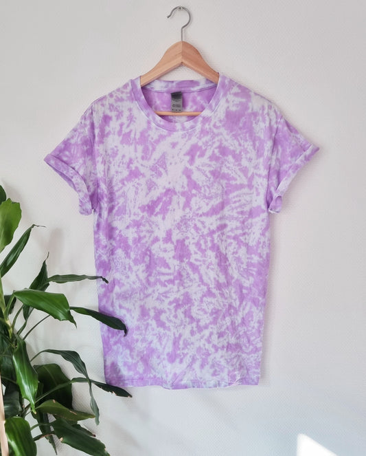 Hand Designed Pastel Purple Galaxy Tie-Dye Shirt