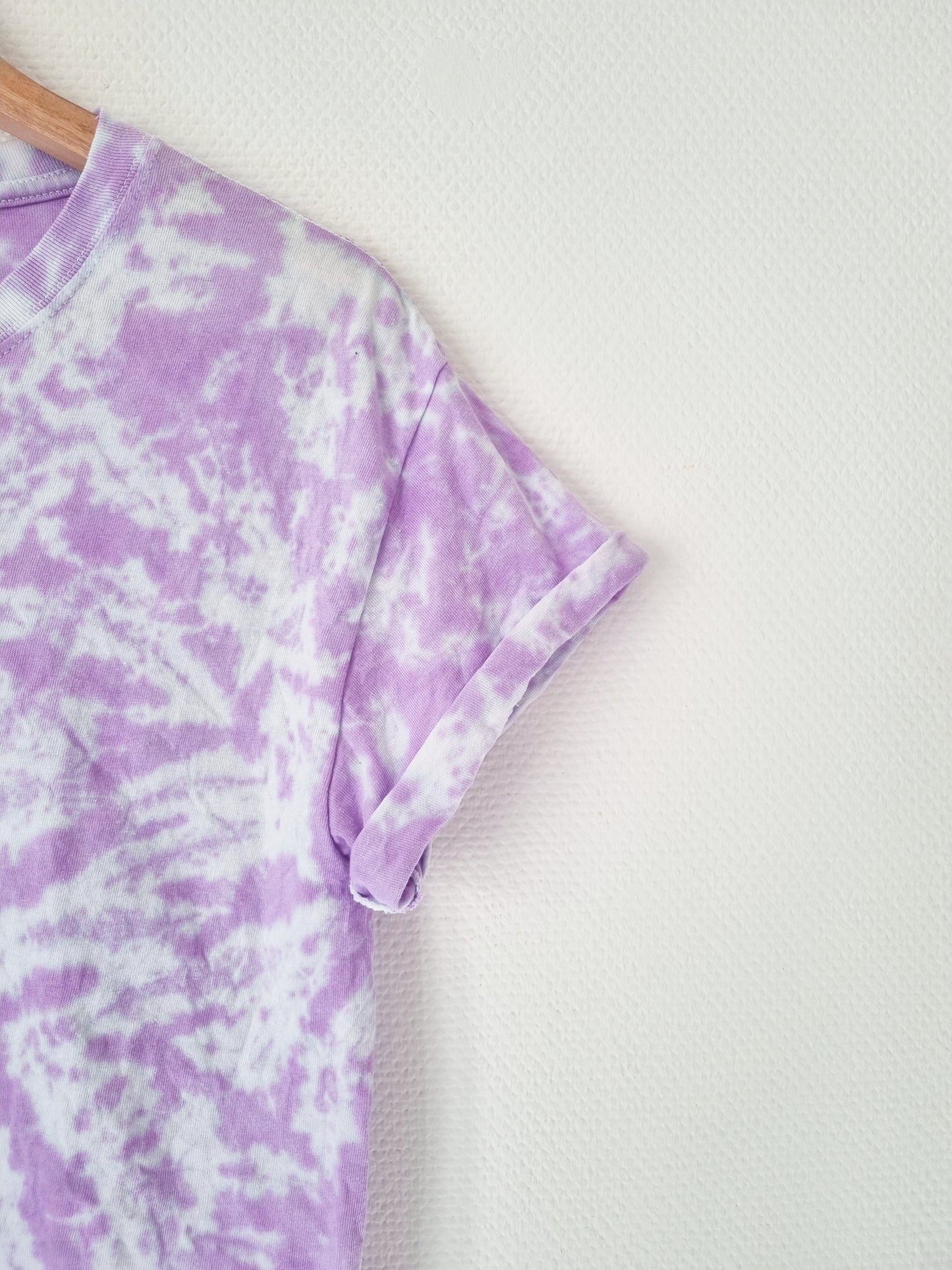 Hand Designed Pastel Purple Galaxy Tie-Dye Shirt