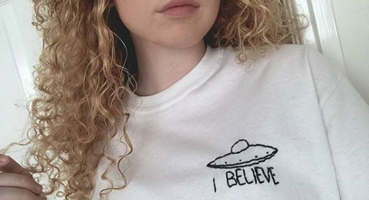 Hand Embroidered UFO Shirt -  Spacy Shirts